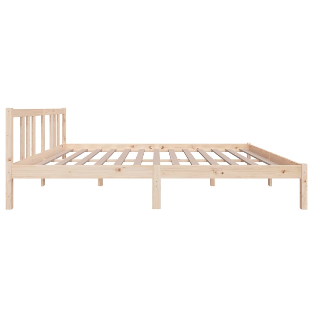 vidaXL Bed Frame without Mattress Solid Wood 150x200 cm King Size