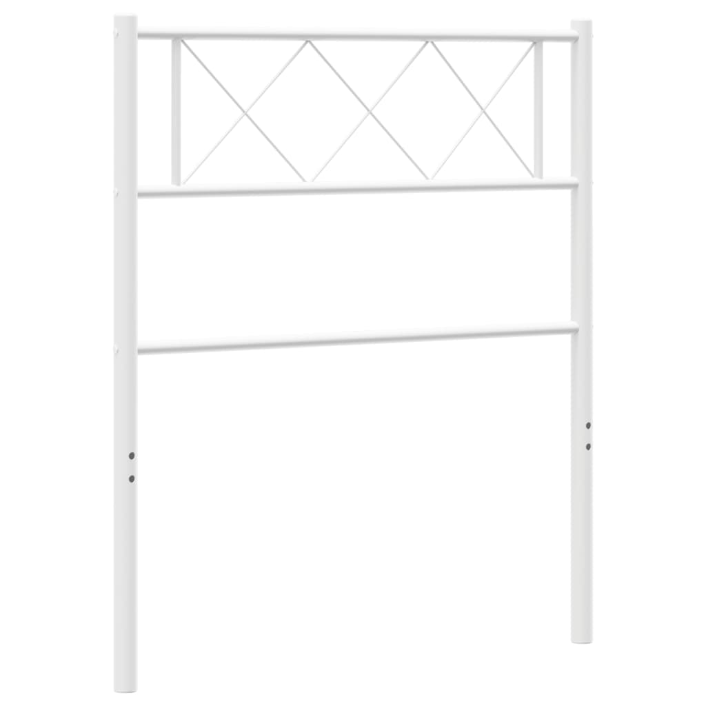 vidaXL Metal Headboard White 90 cm