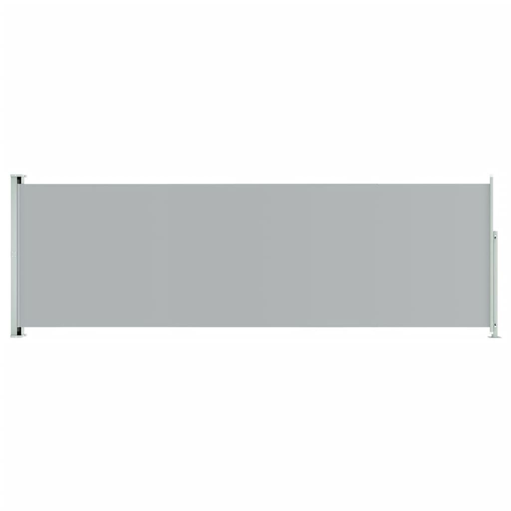 vidaXL Patio Retractable Side Awning 200x600 cm Grey