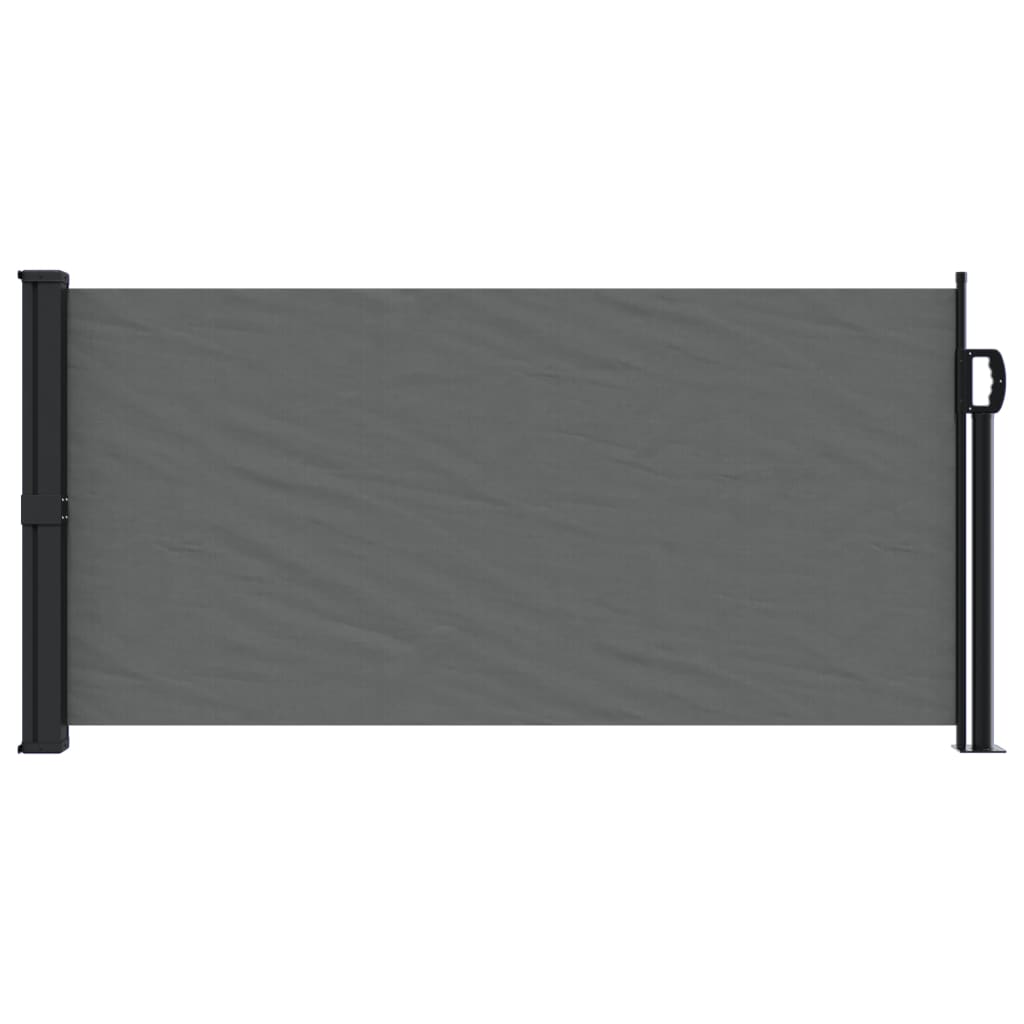vidaXL Retractable Side Awning Anthracite 100x500 cm