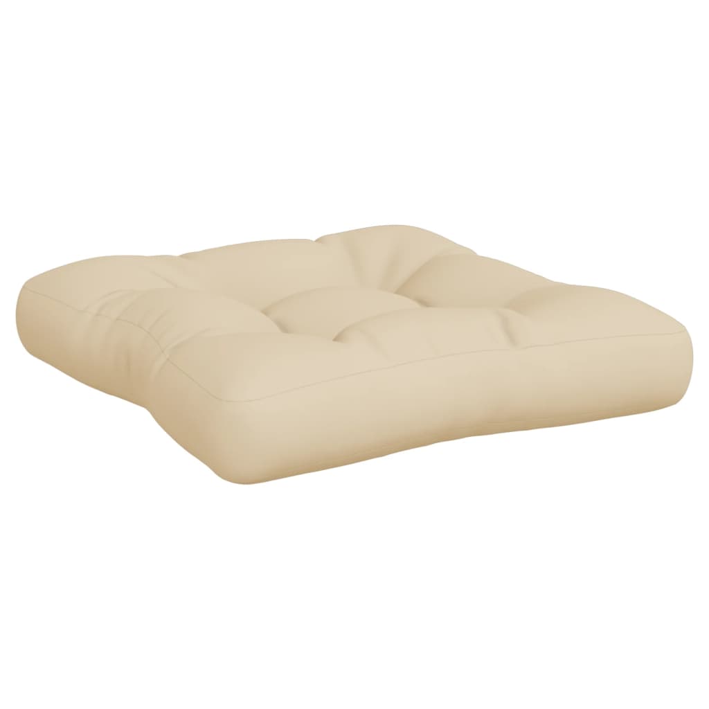 vidaXL Pallet Cushions 2 pcs Beige Fabric