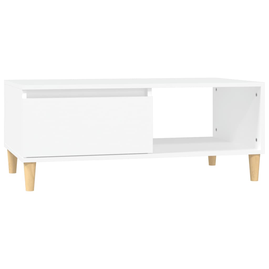 vidaXL Coffee Table White 90x50x36.5 cm Engineered Wood