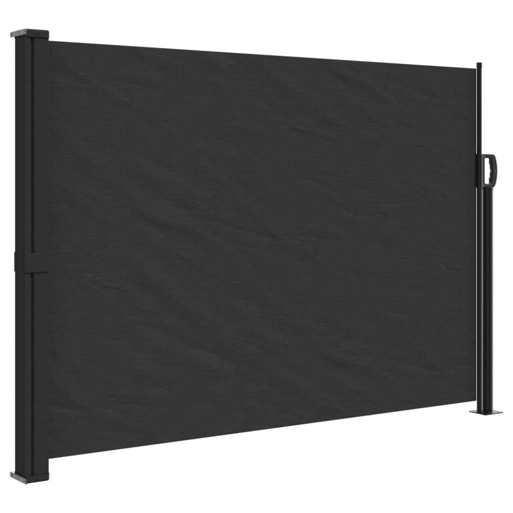 vidaXL Retractable Side Awning Black 140x300 cm