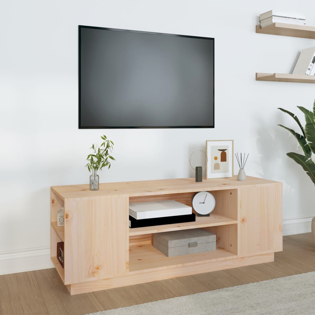 vidaXL TV Cabinet 110x35x40.5 cm Solid Wood Pine