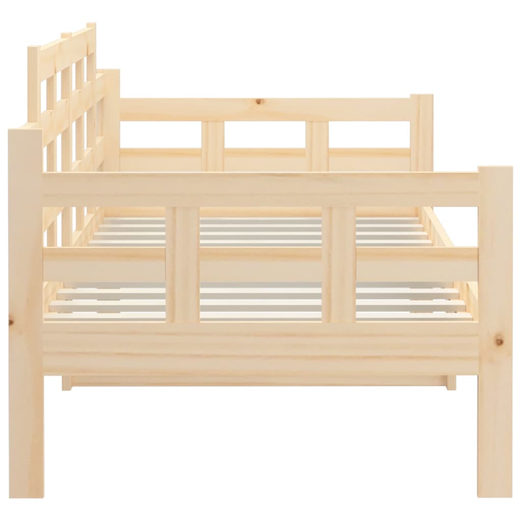 vidaXL Day Bed without Mattress Solid Wood Pine 90x190 cm Single