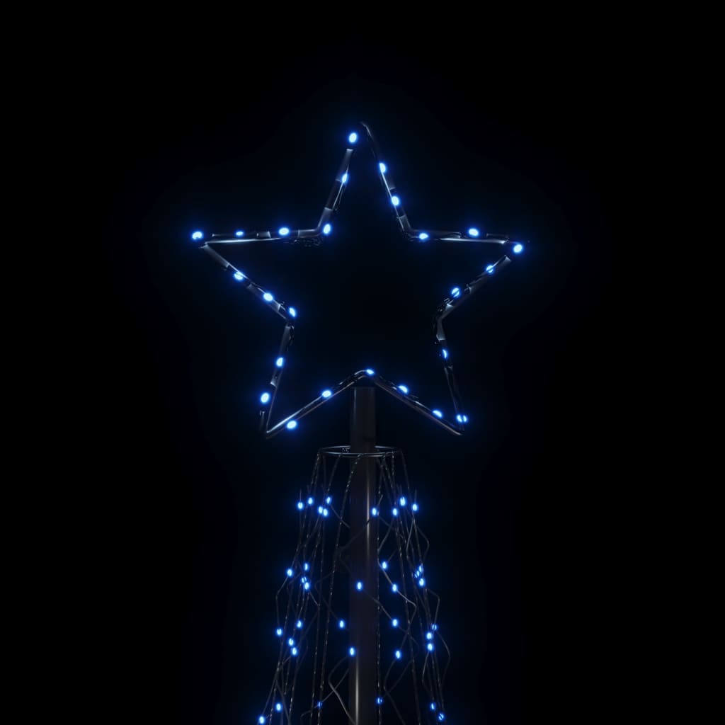 vidaXL Christmas Cone Tree Blue 500 LEDs 100x300 cm