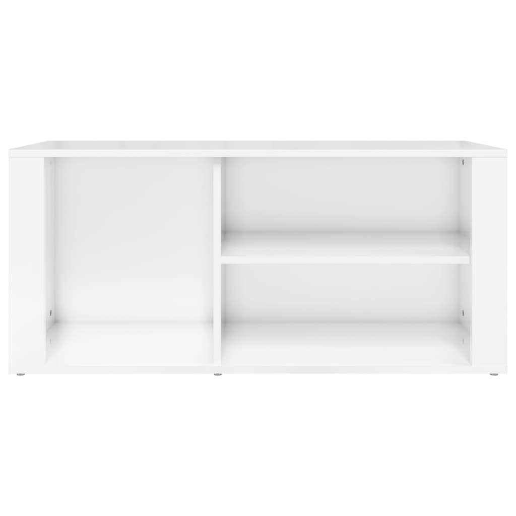 vidaXL Shoe Cabinet High Gloss White 100x35x45 cm Engineered Wood