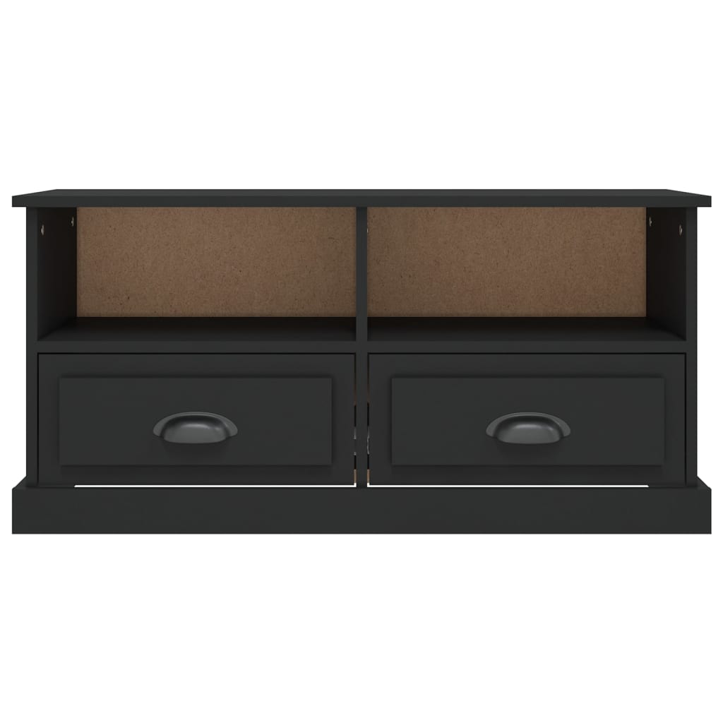 vidaXL TV Cabinet Black 93x35.5x45 cm Engineered Wood