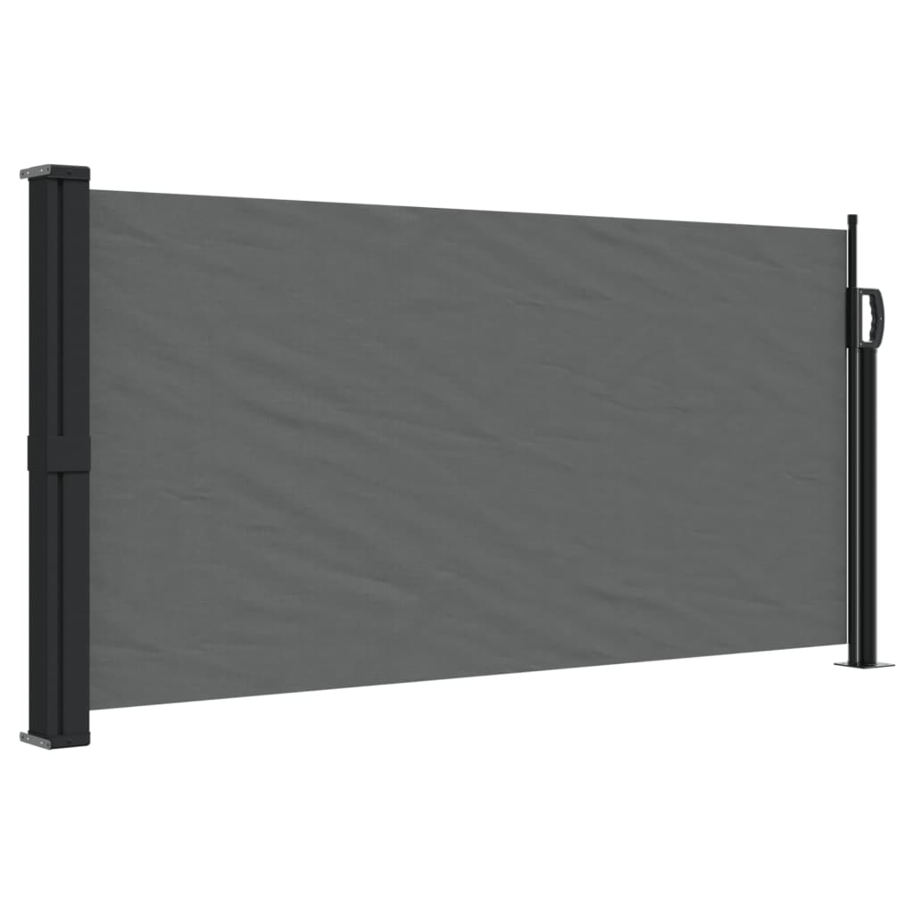 vidaXL Retractable Side Awning Anthracite 100x500 cm