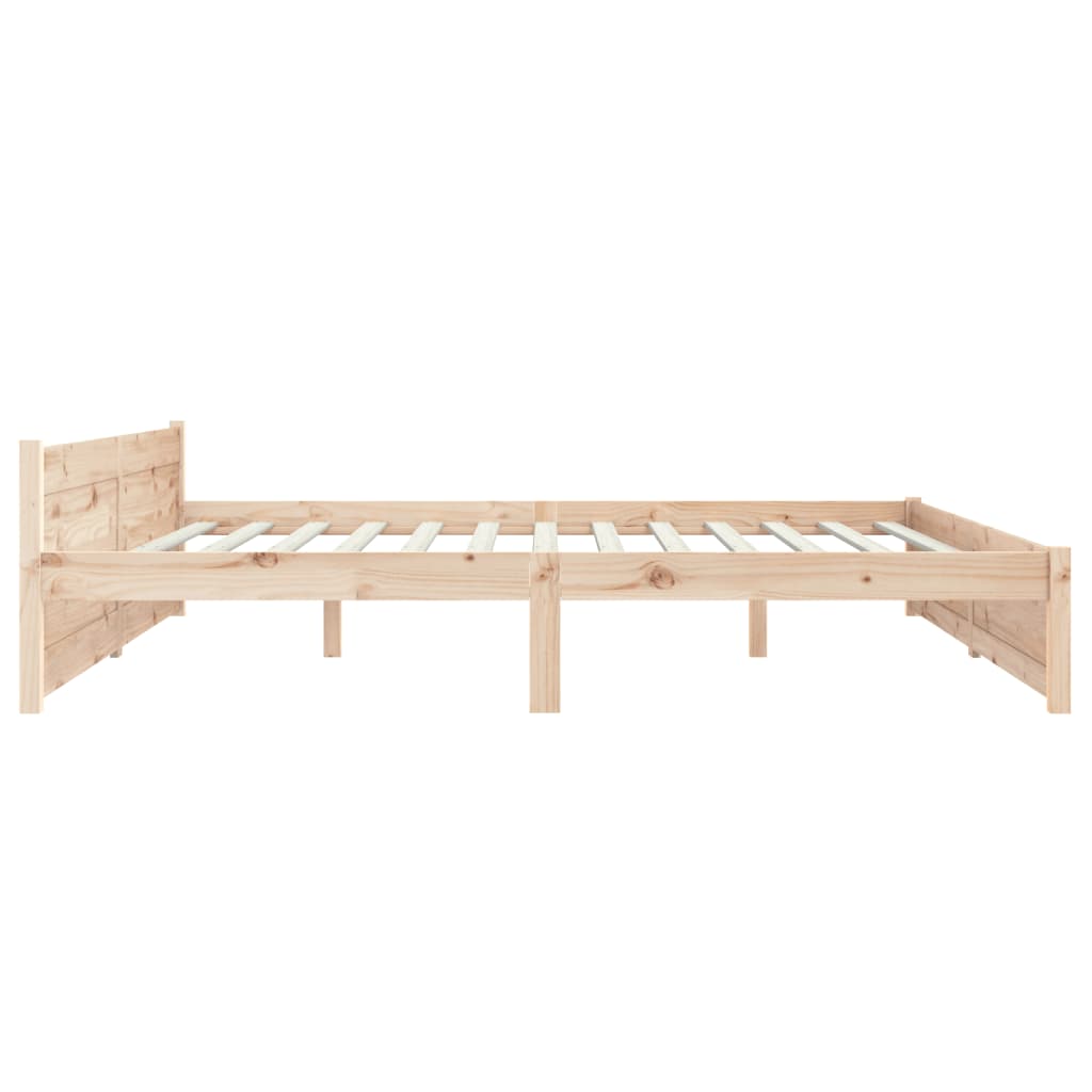 vidaXL Bed Frame without Mattress Solid Wood 180x200 cm Super King Size