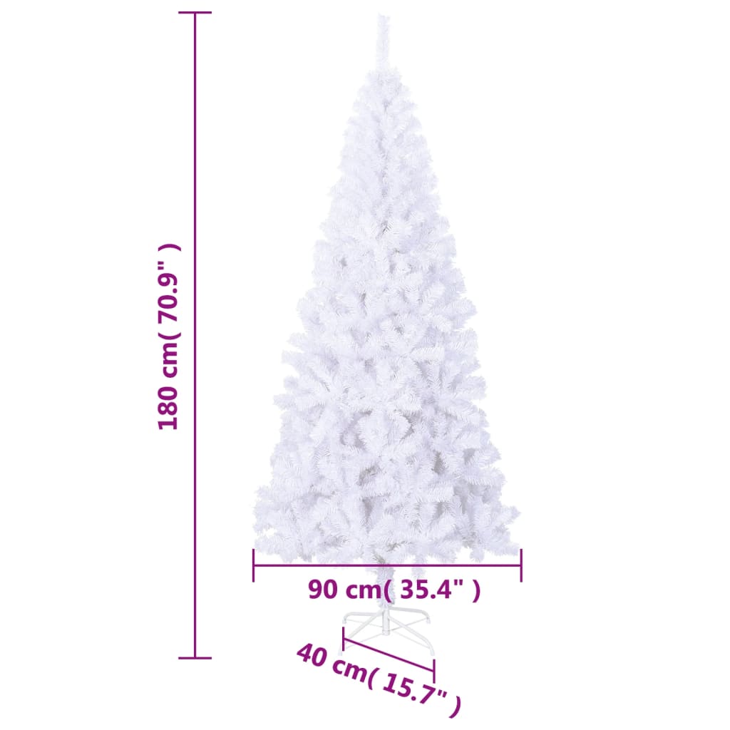 vidaXL Artificial Christmas Tree with Stand 180 cm 620 Branches