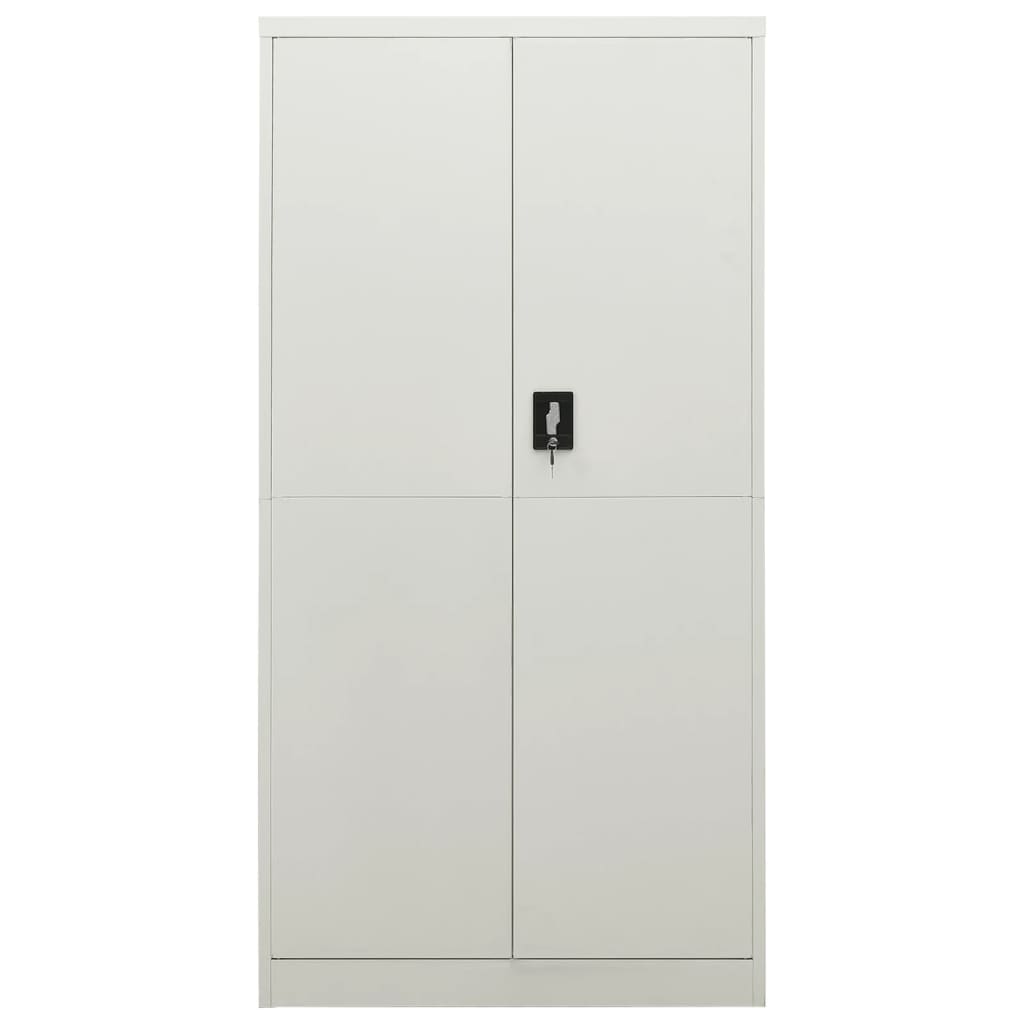 vidaXL Locker Cabinet Light Grey 90x40x180 cm Steel