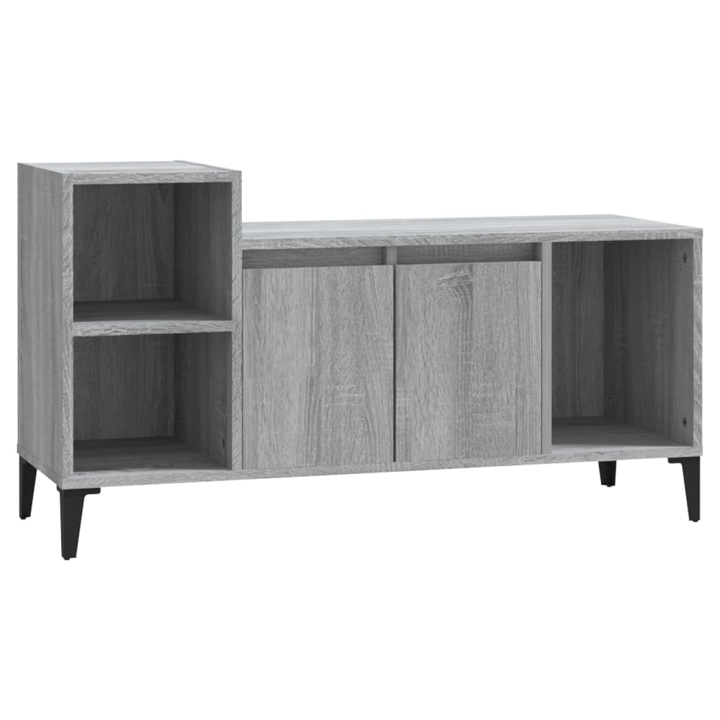 vidaXL TV Cabinet Grey Sonoma 100x35x55 cm Engineered Wood