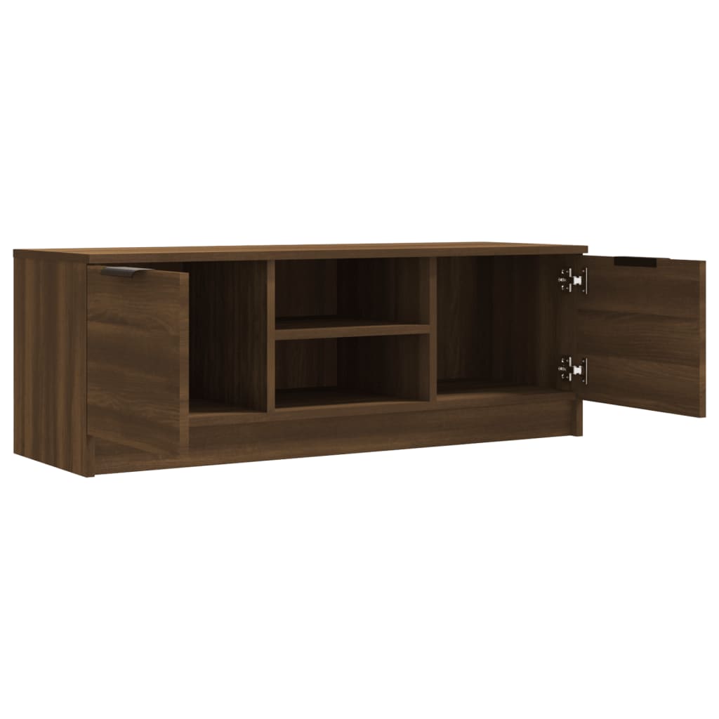 vidaXL TV Cabinet Brown Oak 102x35x36.5 cm Engineered Wood