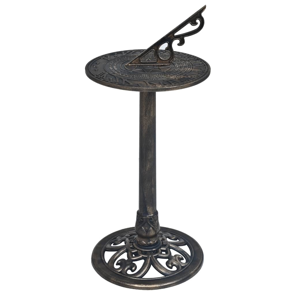 vidaXL Sundial Bronze 35.5x82 cm Plastic