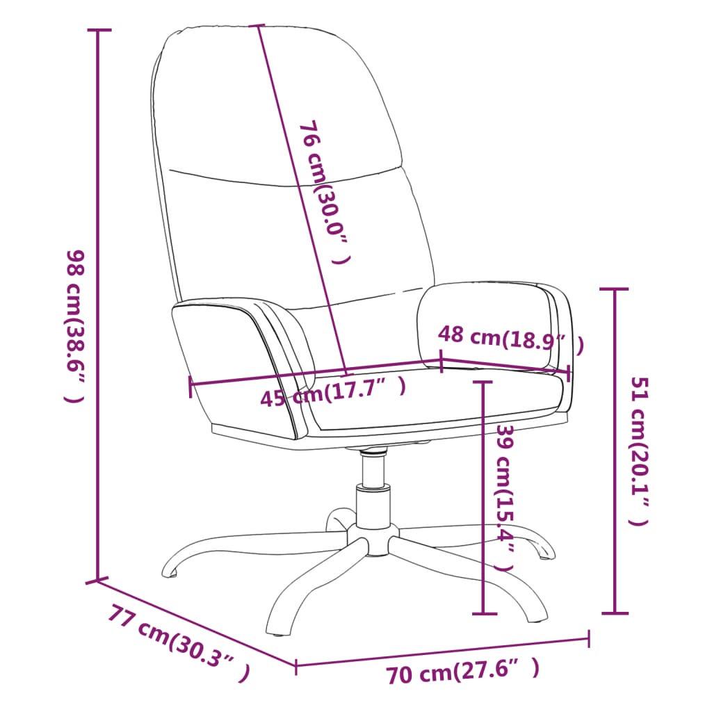 vidaXL Relaxing Chair Light Grey Fabric