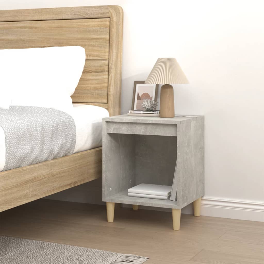 vidaXL Bedside Cabinet Concrete Grey 40x35x50 cm