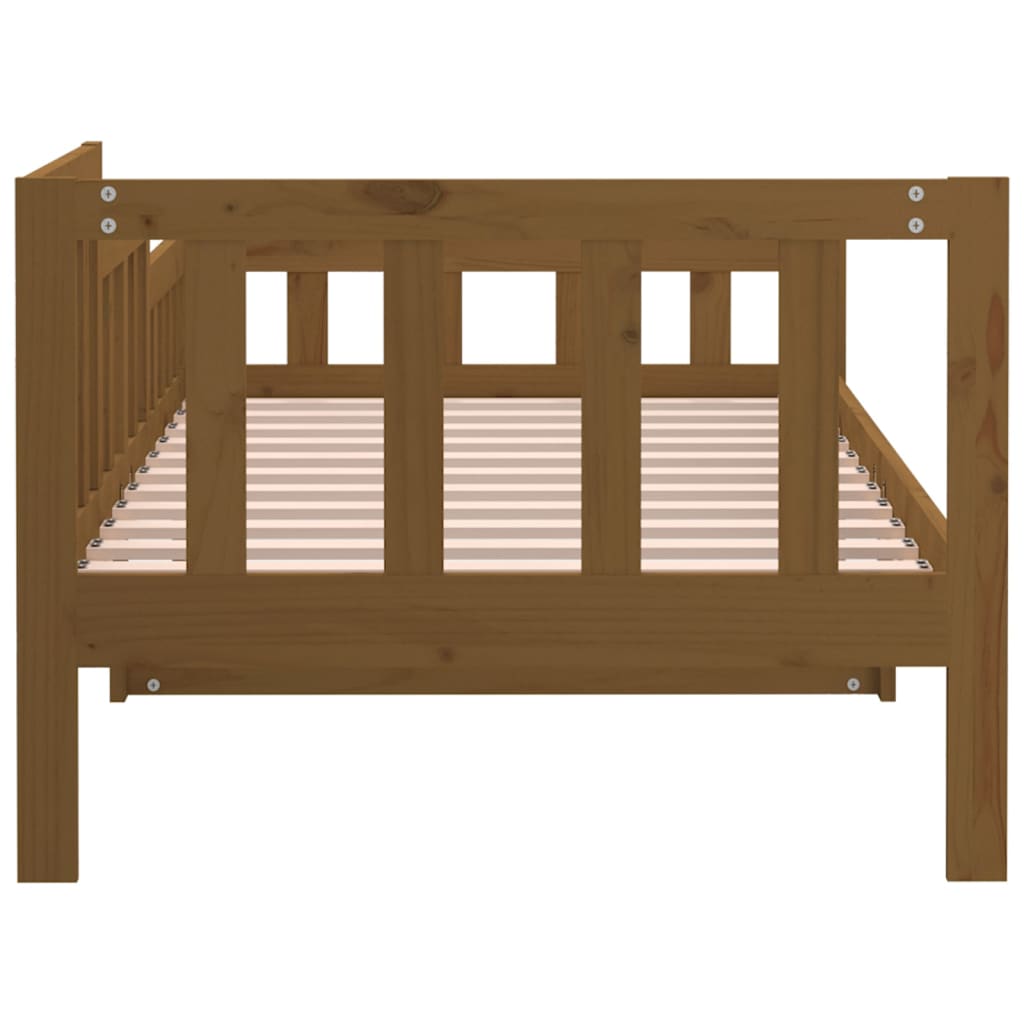 vidaXL Day Bed without Mattress Honey Brown 90x190 cm Single Solid Wood Pine