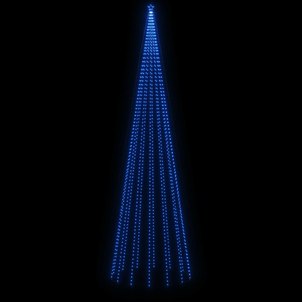 vidaXL Christmas Tree with Spike Blue 1134 LEDs 800 cm