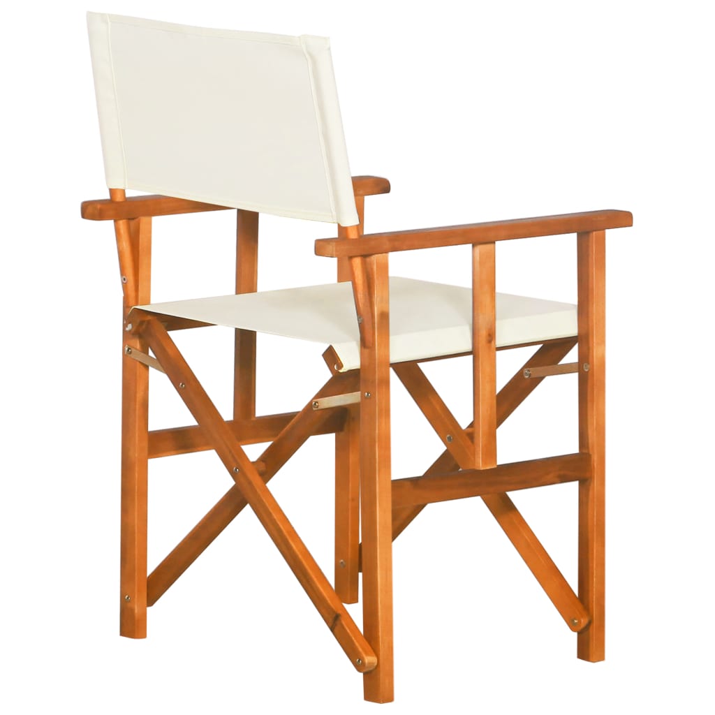 vidaXL Director's Chairs 2 pcs Solid Acacia Wood