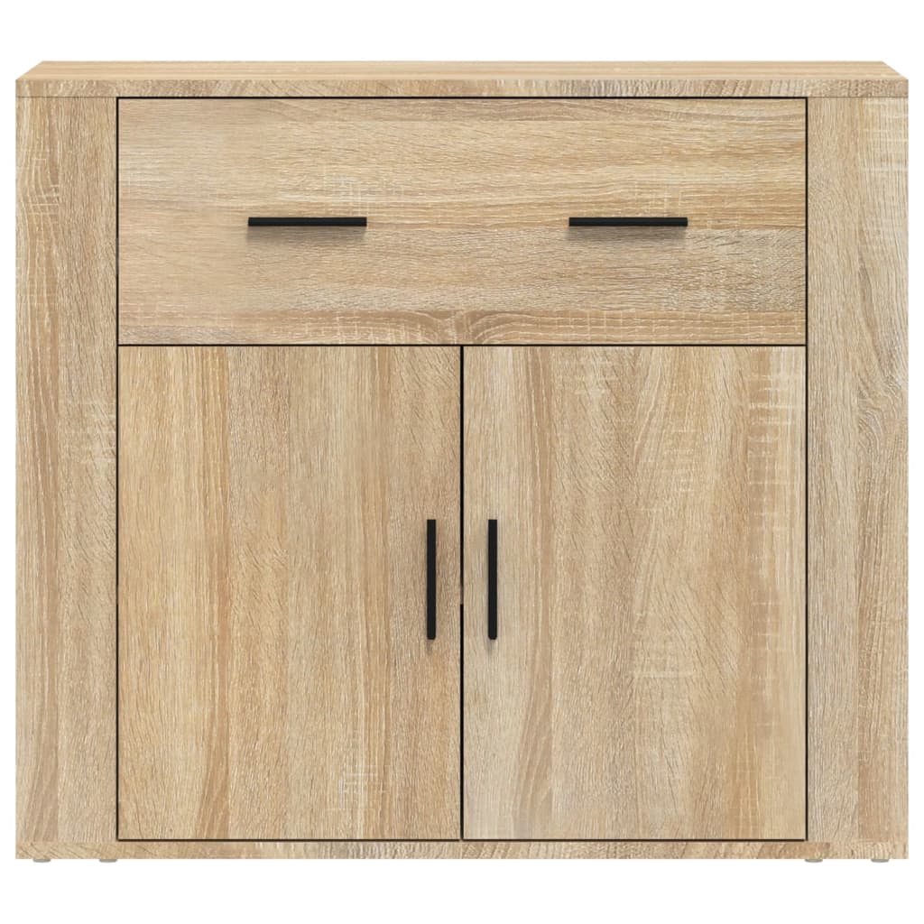 vidaXL Sideboard Sonoma Oak 80x33x70 cm Engineered Wood