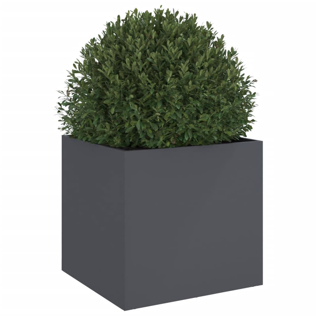 vidaXL Planter Anthracite 49x47x46 cm Steel