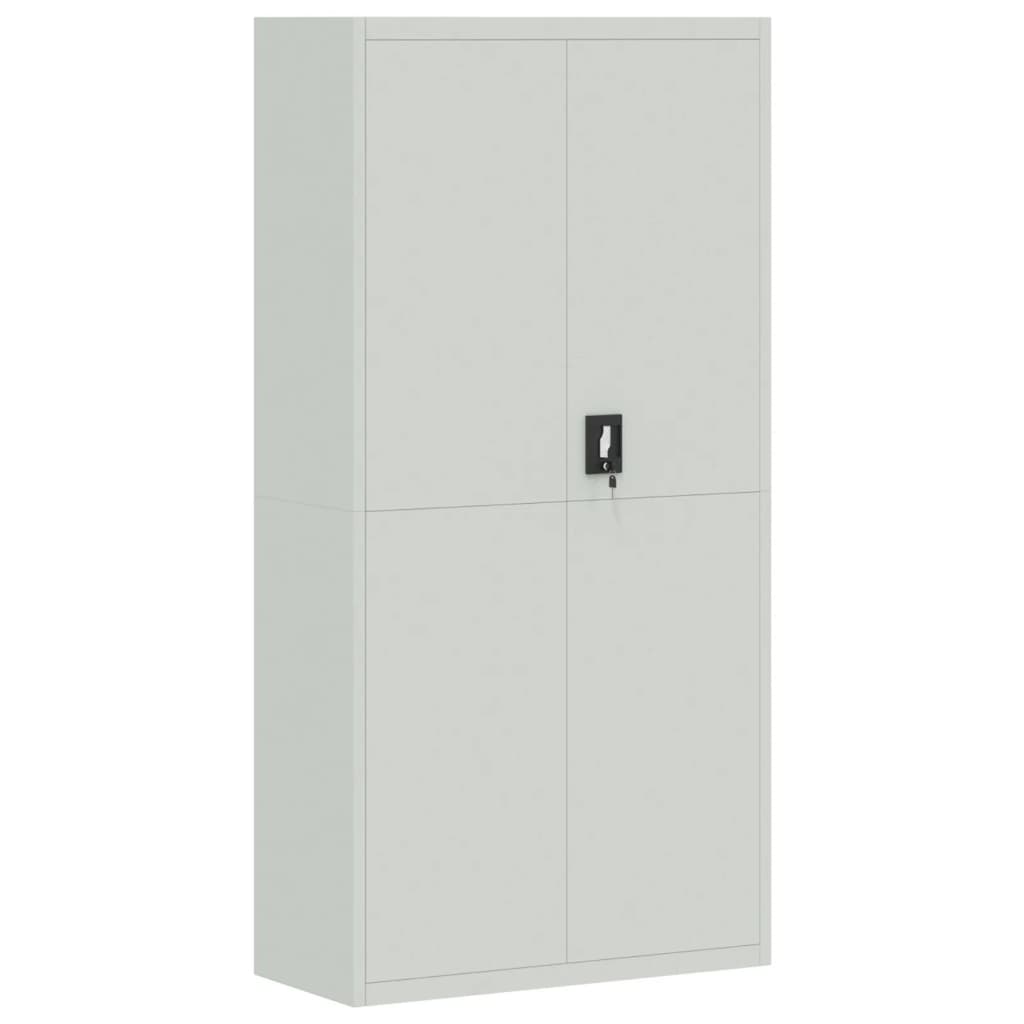 vidaXL File Cabinet Light Grey 90x40x180 cm Steel