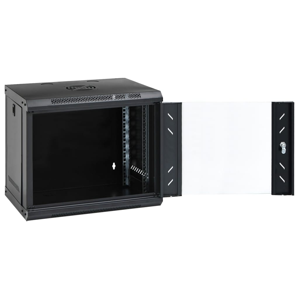 vidaXL 9U Wall Mounted Network Cabinet 19" IP20 53x40x45 cm