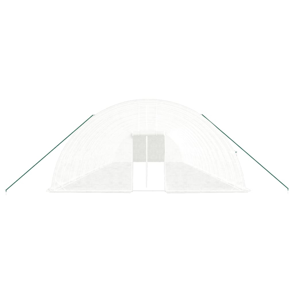 vidaXL Greenhouse with Steel Frame White 108 m² 18x6x2.85 m