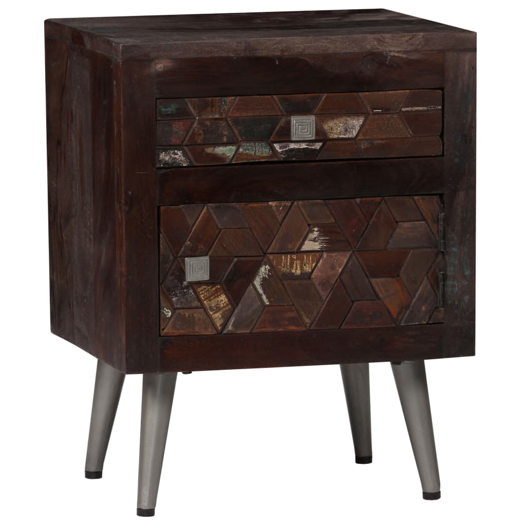 vidaXL Bedside Cabinet Solid Reclaimed Wood 40x30x50 cm