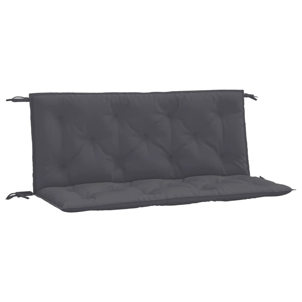 vidaXL Garden Bench Cushions 2pcs Anthracite 120x50x7cm Oxford Fabric