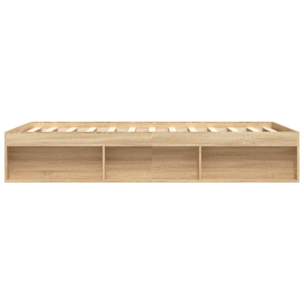 vidaXL Bed Frame without Mattress Sonoma Oak 150x200 cm King Size