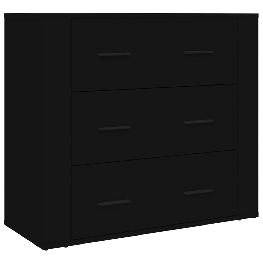 vidaXL Highboard Black Engineered Wood