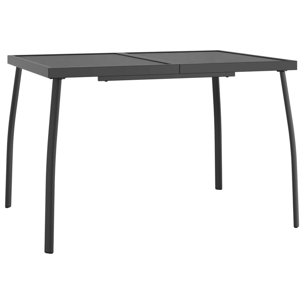 vidaXL Garden Table Anthracite 110x80x72 cm Steel Mesh