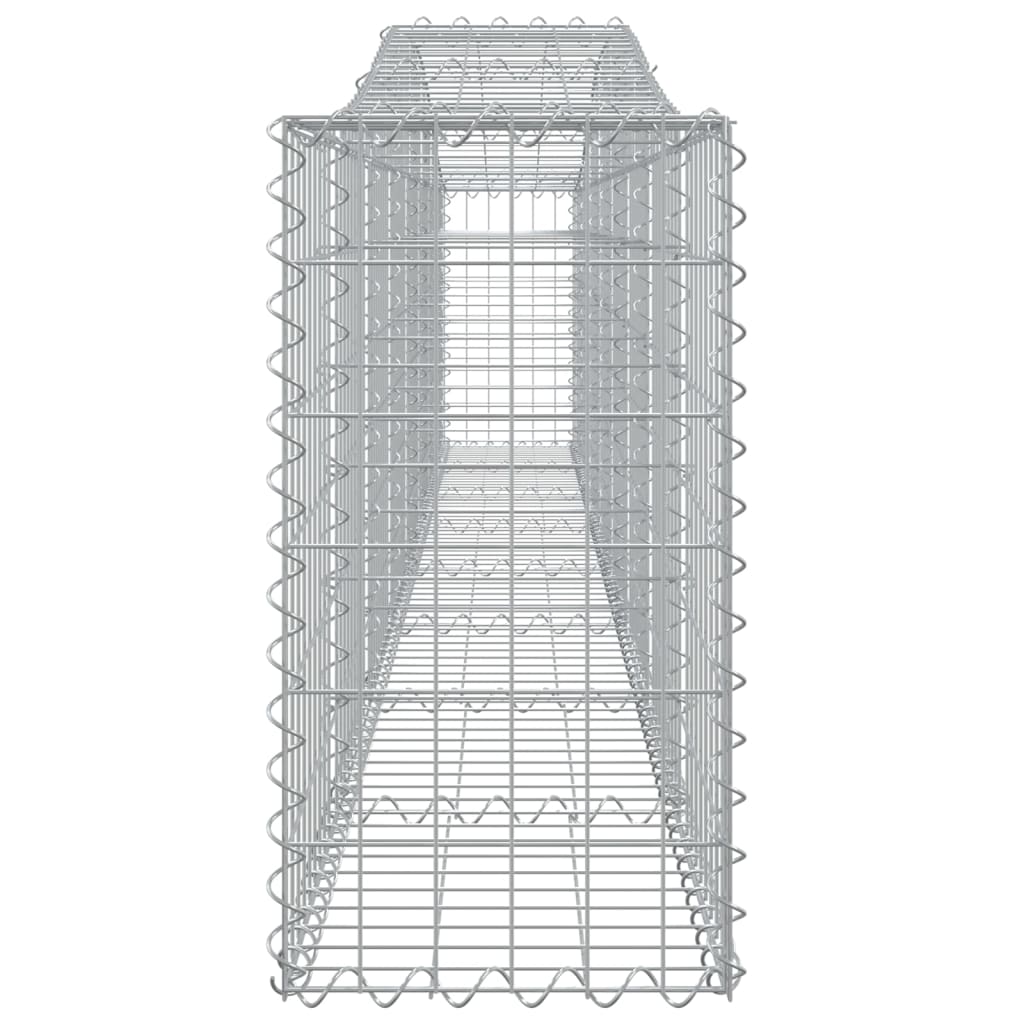 vidaXL Arched Gabion Baskets 3 pcs 400x30x60/80 cm Galvanised Iron