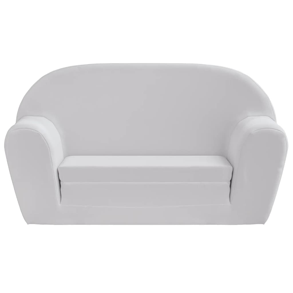 vidaXL Kids' Flip-Out Lounge Chair Light Grey