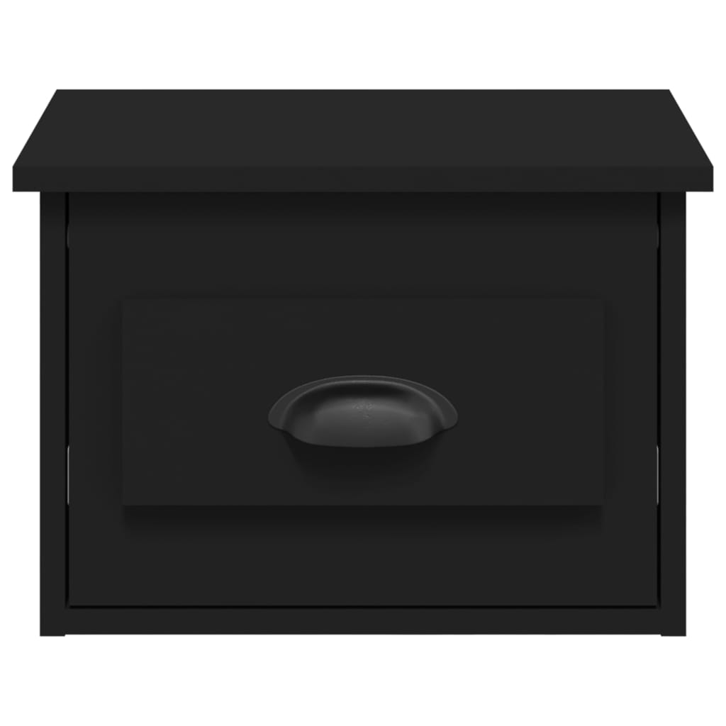 vidaXL Wall-mounted Bedside Cabinets 2 pcs Black 41.5x36x28cm