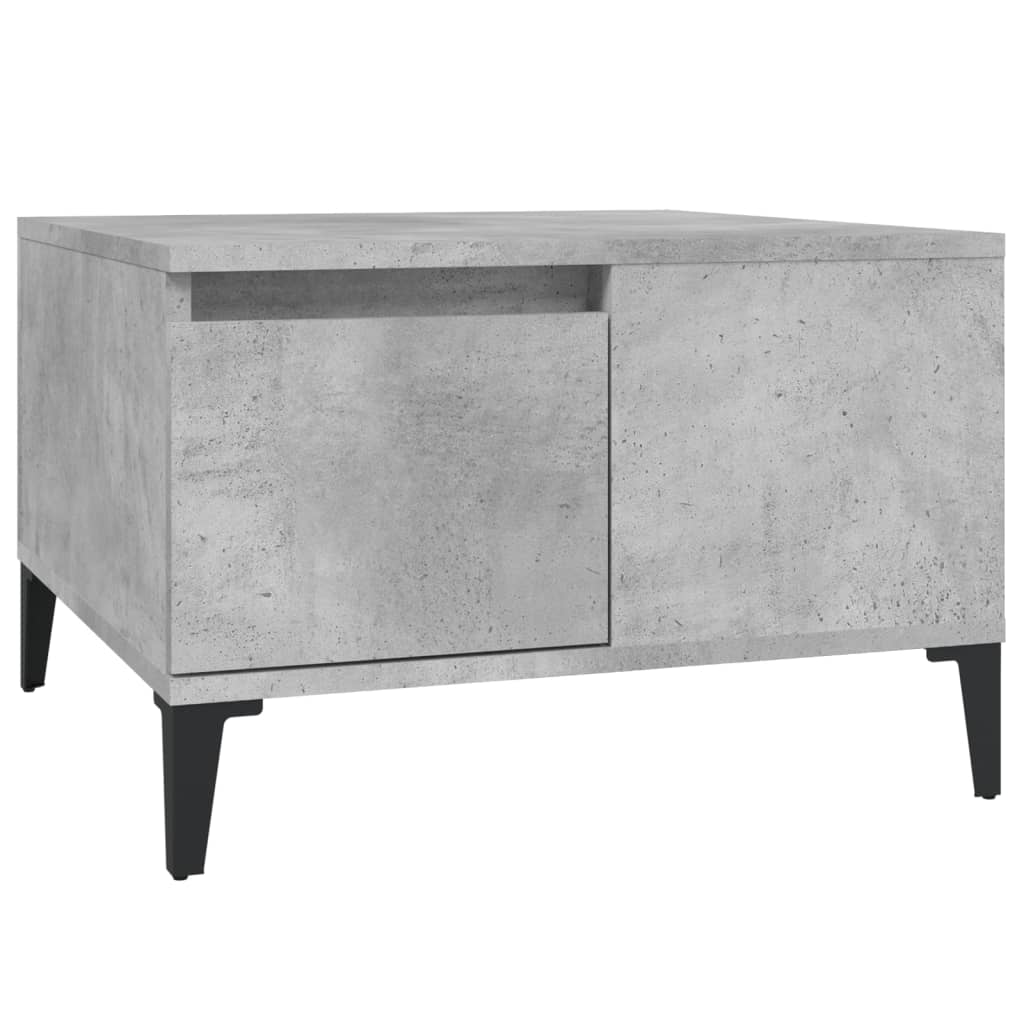 vidaXL Coffee Table Concrete Grey 55x55x36.5 cm Engineered Wood