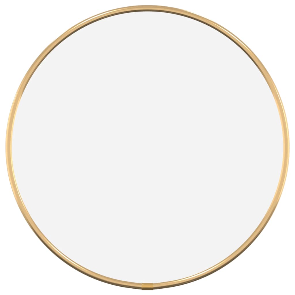 vidaXL Wall Mirror Gold Ø 30 cm Round