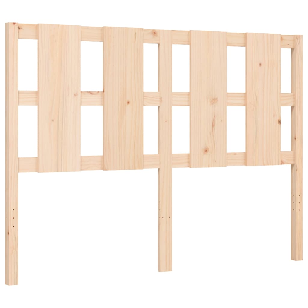 vidaXL Bed Frame without Mattress Double Solid Wood Pine