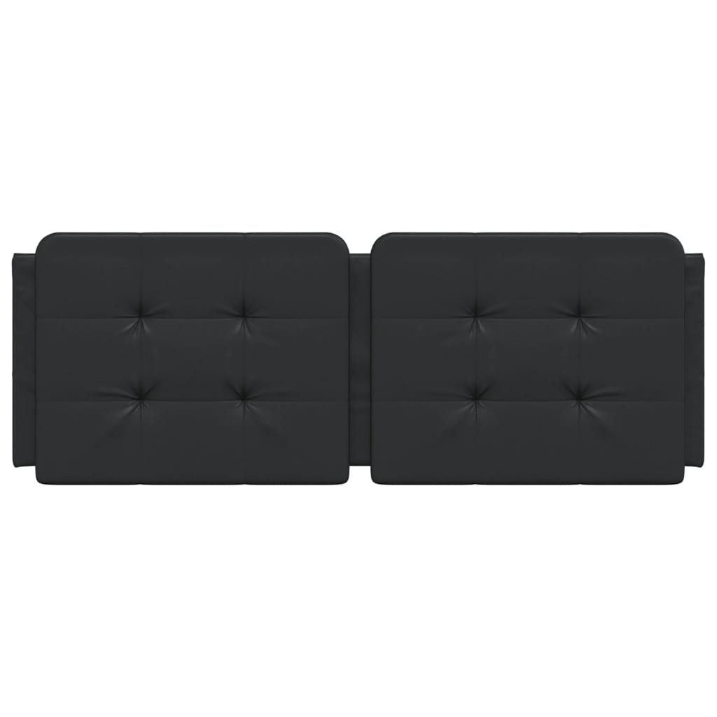 vidaXL Headboard Cushion Black 137 cm Double Faux Leather