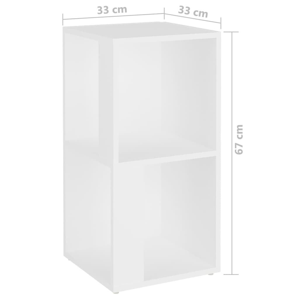 vidaXL Corner Cabinet White 33x33x67cm Engineered Wood