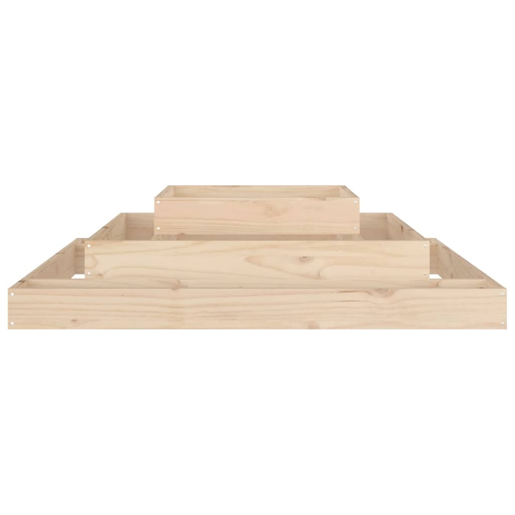 vidaXL Planter 110x110x27 cm Solid Wood Pine