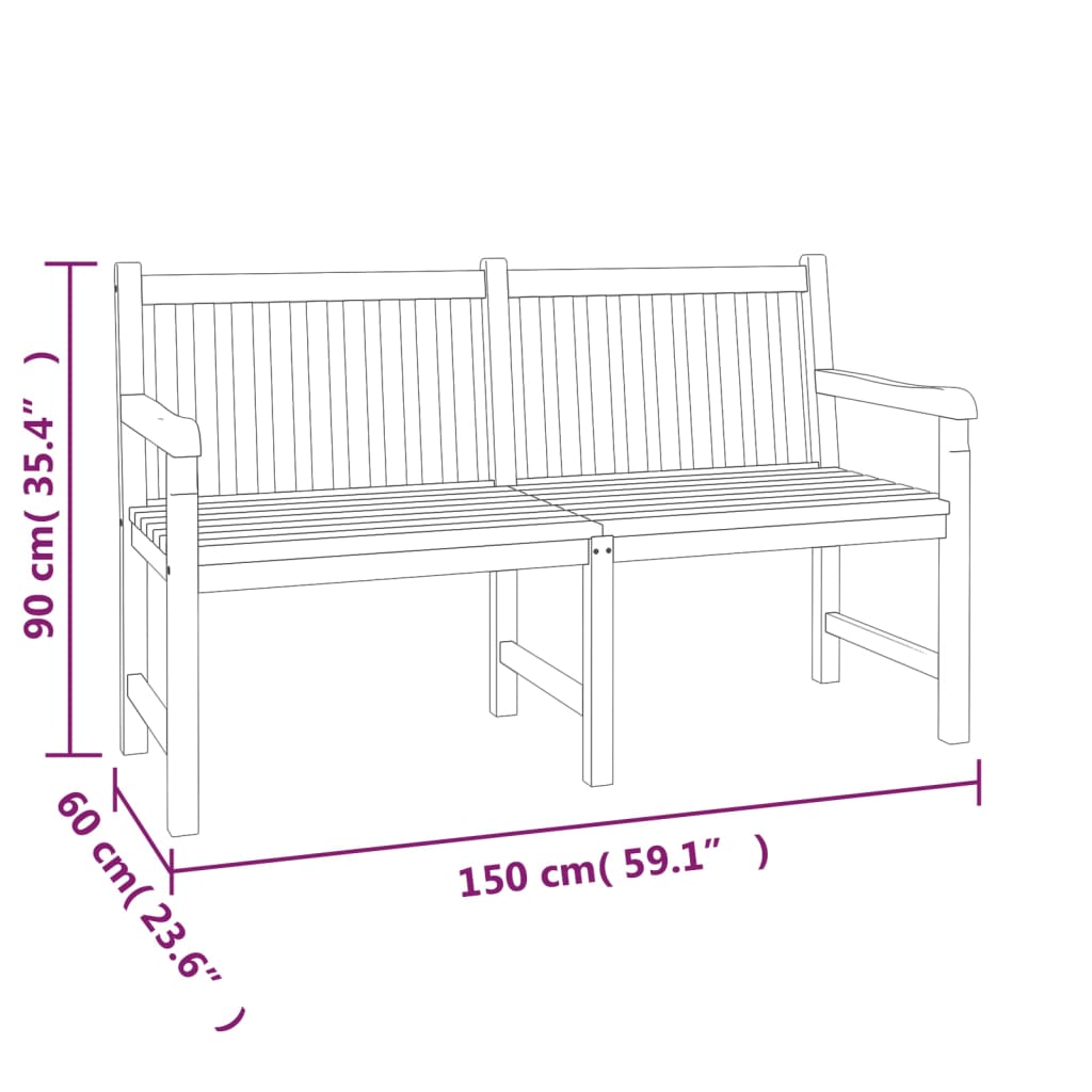 vidaXL 4 Piece Garden Dining Set Solid Wood Teak