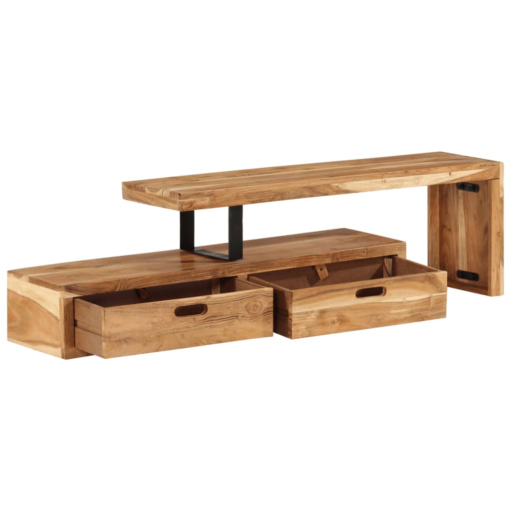 vidaXL TV Stand Solid Wood Acacia