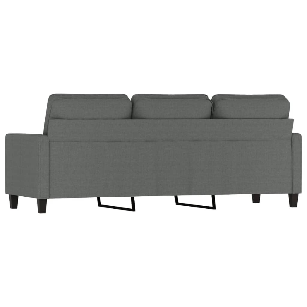 vidaXL 3-Seater Sofa Dark Grey 180 cm Fabric