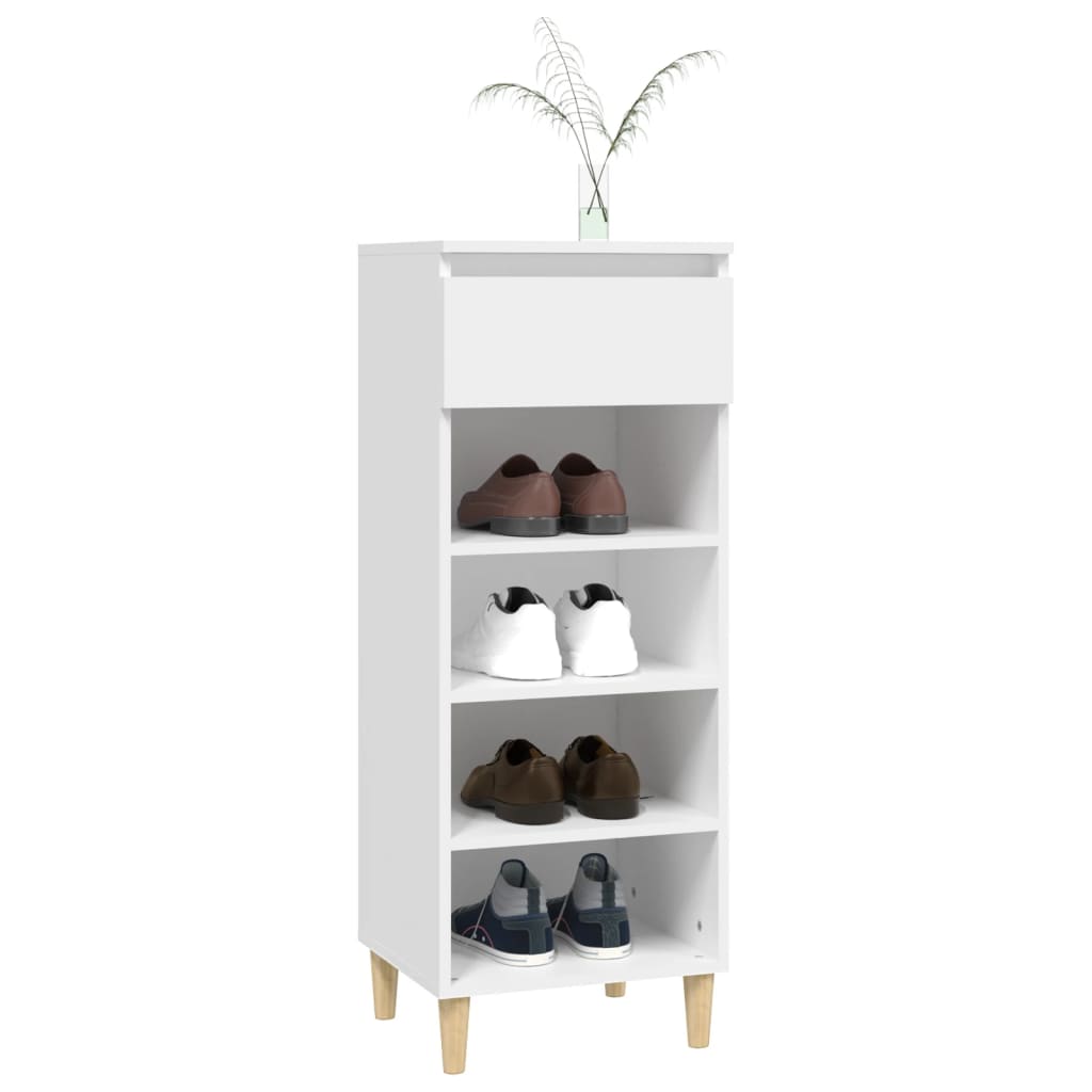 vidaXL Shoe Cabinet White 40x36x105 cm Engineered Wood