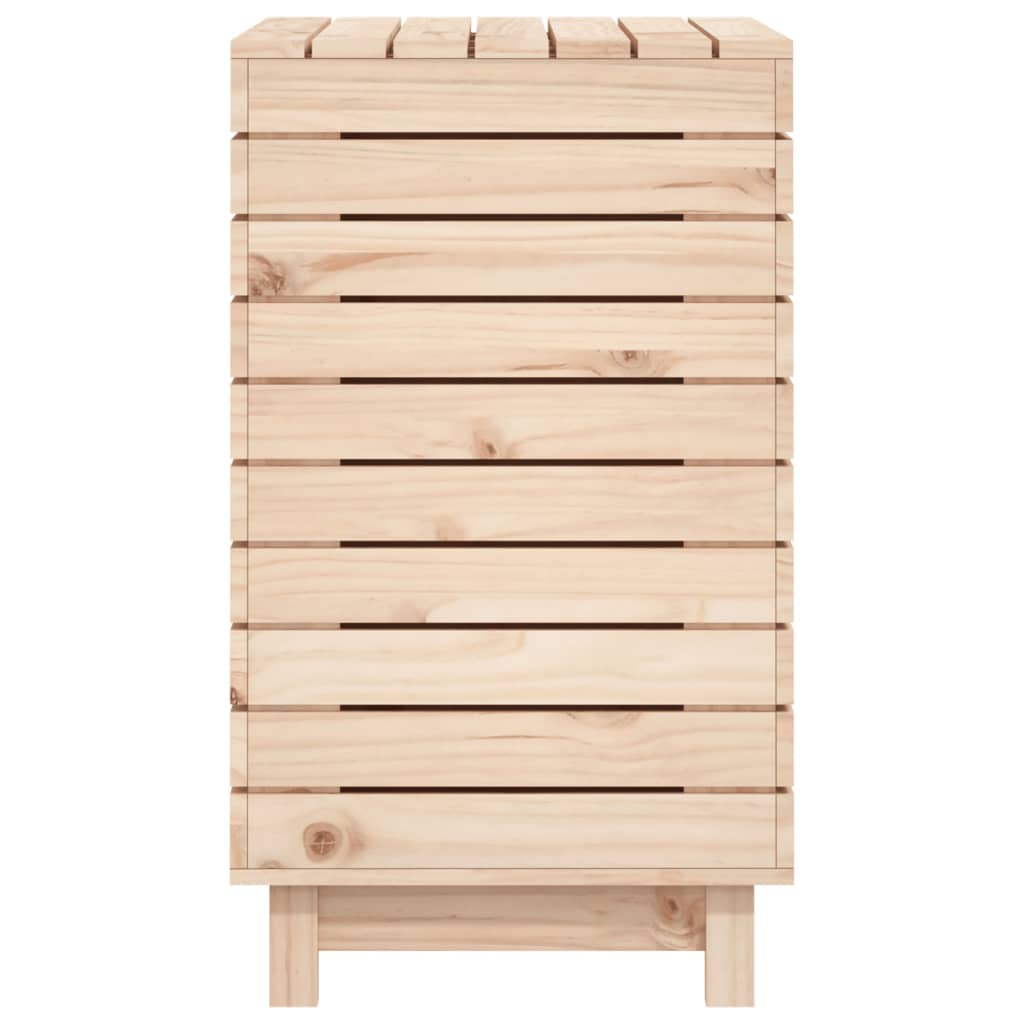 vidaXL Laundry Basket 88.5x44x76 cm Solid Wood Pine