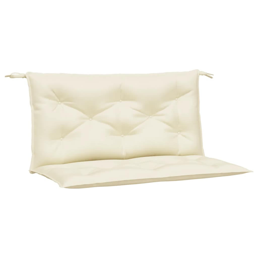 vidaXL Garden Bench Cushions 2 pcs Cream 100x50x7 cm Oxford Fabric