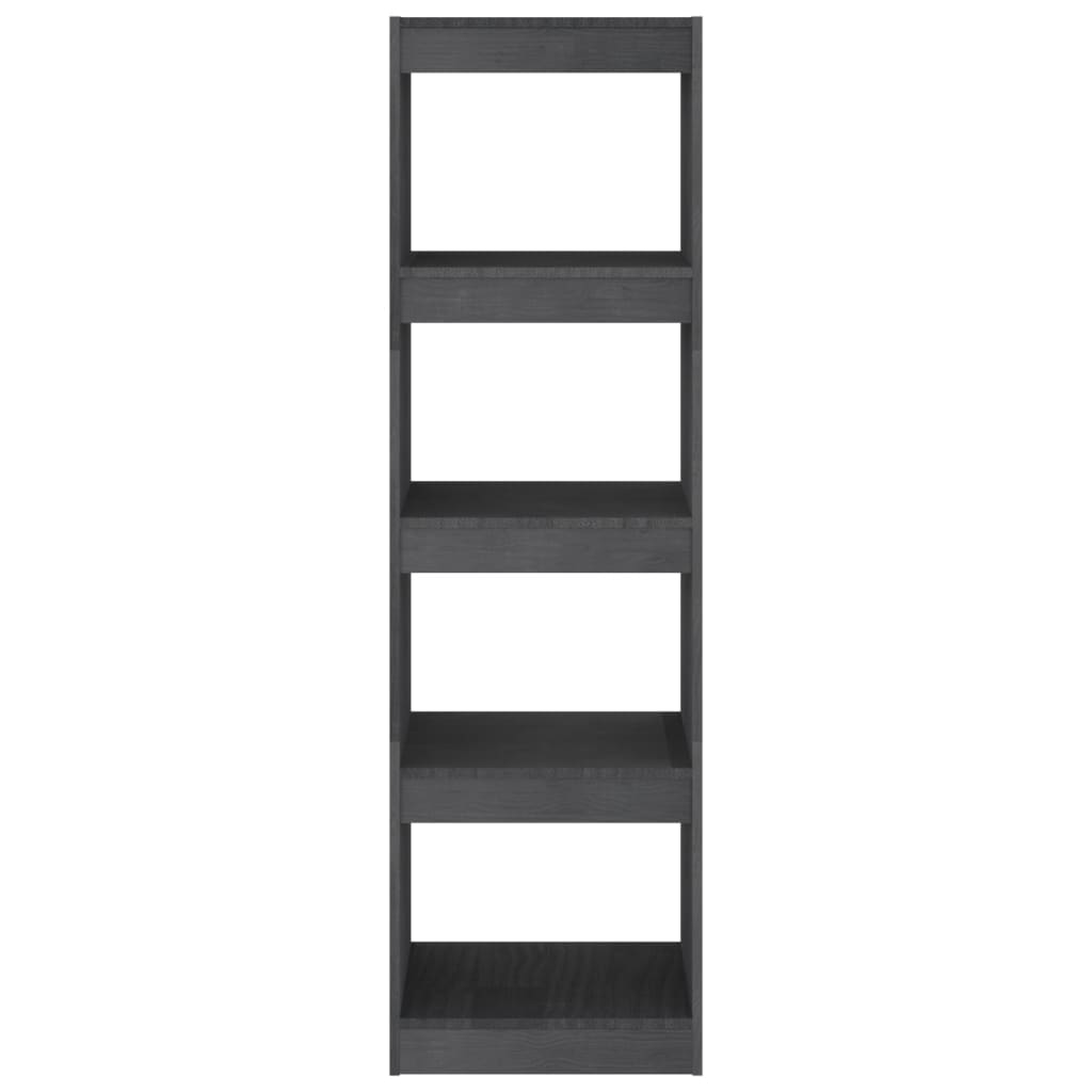 vidaXL Book Cabinet Room Divider Grey 40x30x135.5 cm Pinewood